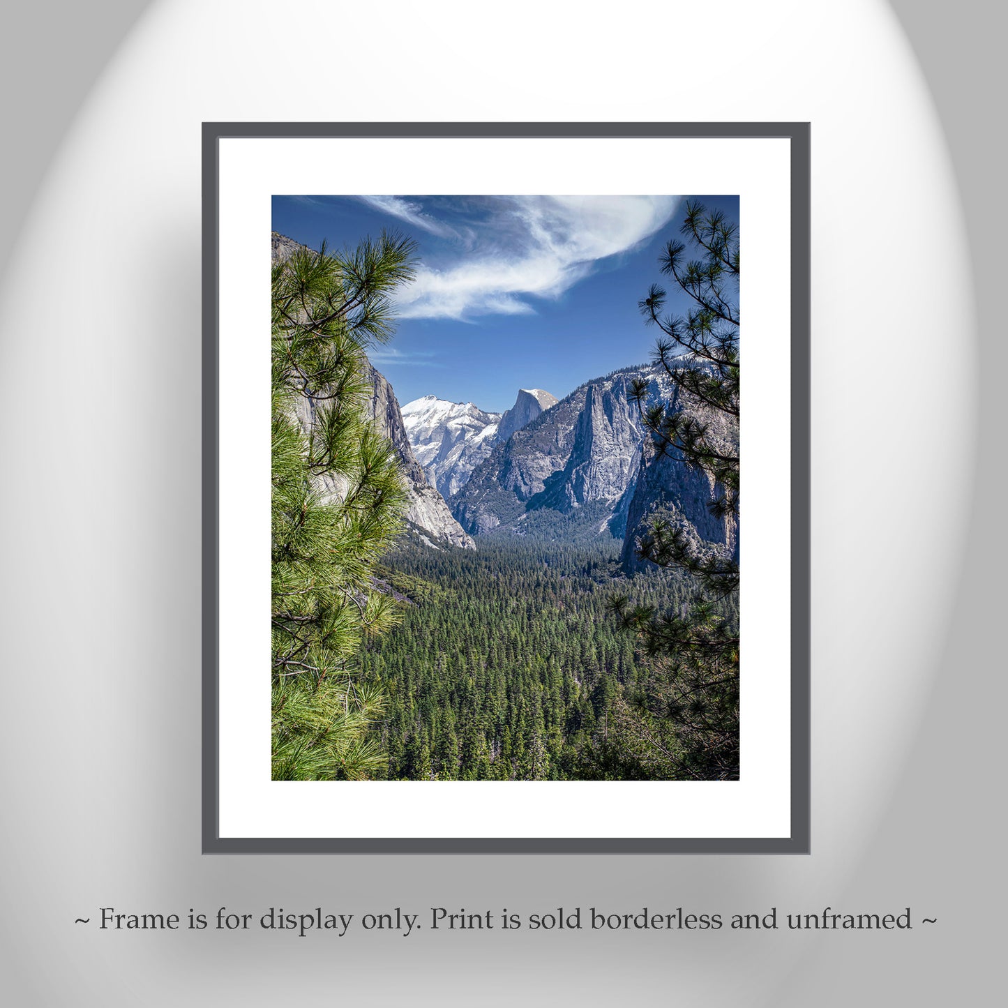 Yosemite Valley Landscape Photograph on Vertical Art Print