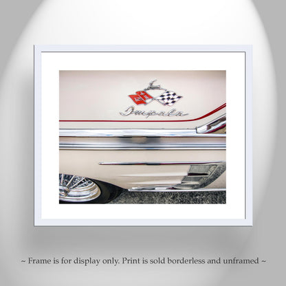 Chevrolet Impala SS Car Photograph as Vintage Automotive Wall Art for Home