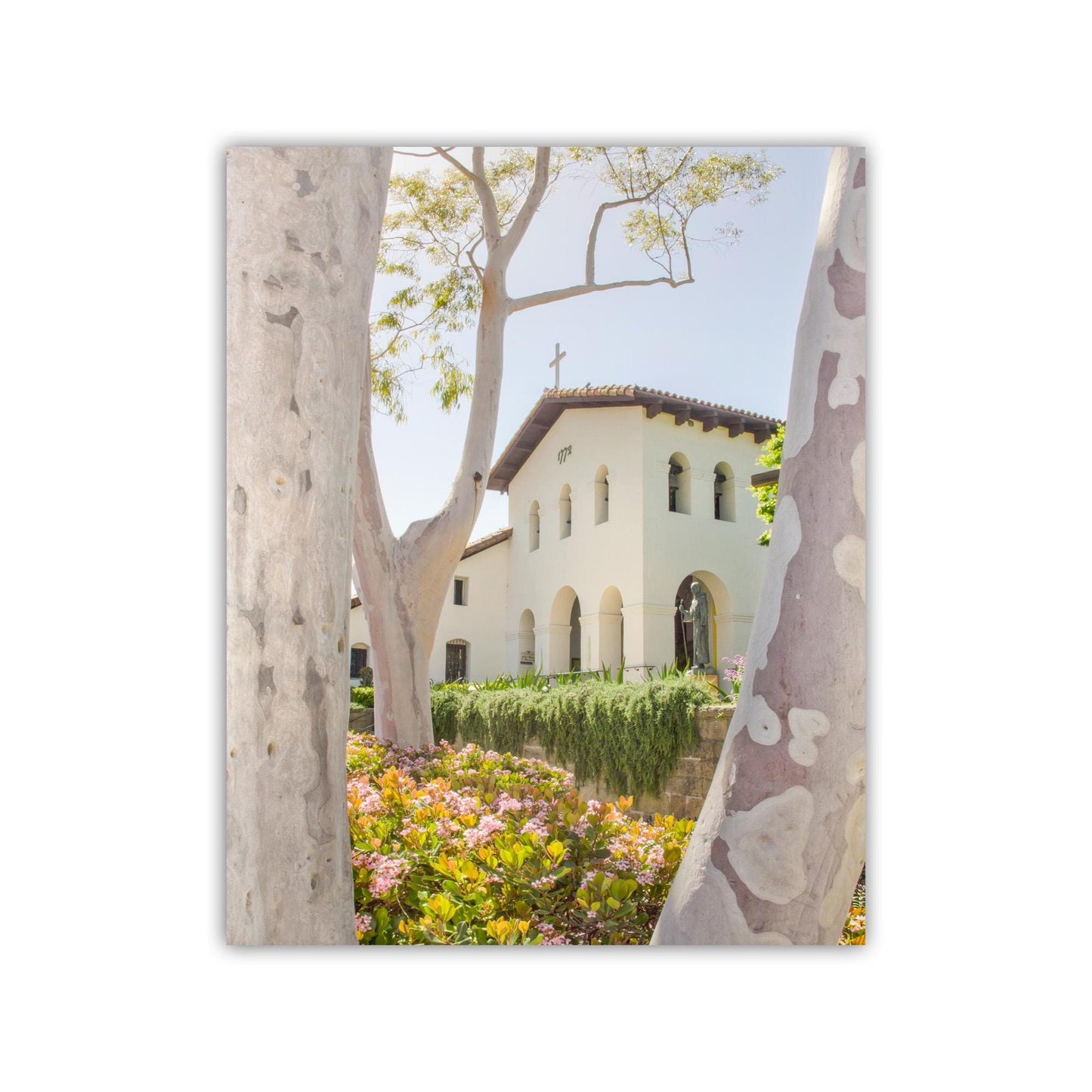 San Luis Obispo California Mission Church Wall Art Print