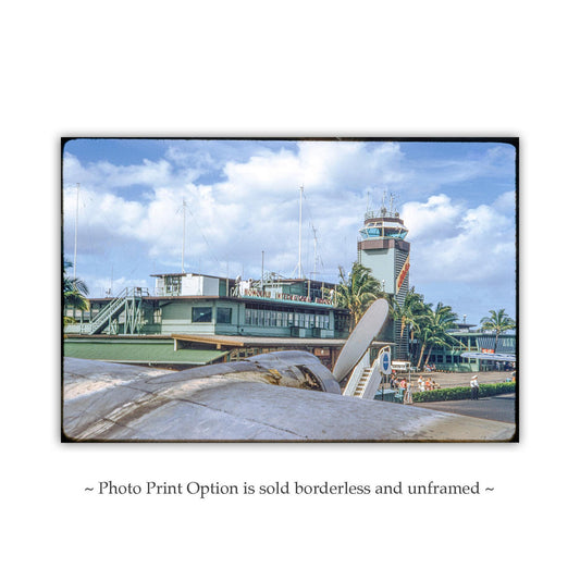 Vintage Honolulu Airport Print – Midcentury Hawaii Travel Art