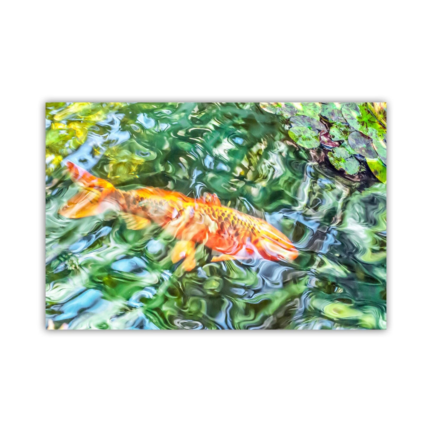 Surreal Psychedelic Fish Picture as Abstract Wall Decor