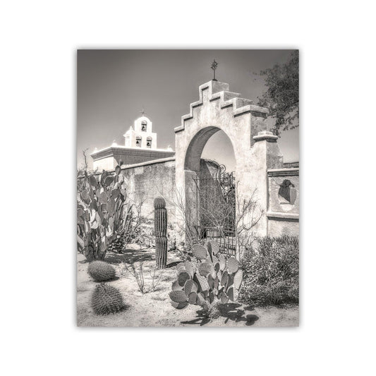 Mission San Xavier del Bac Chapel in Tucson Arizona Wall Art Print