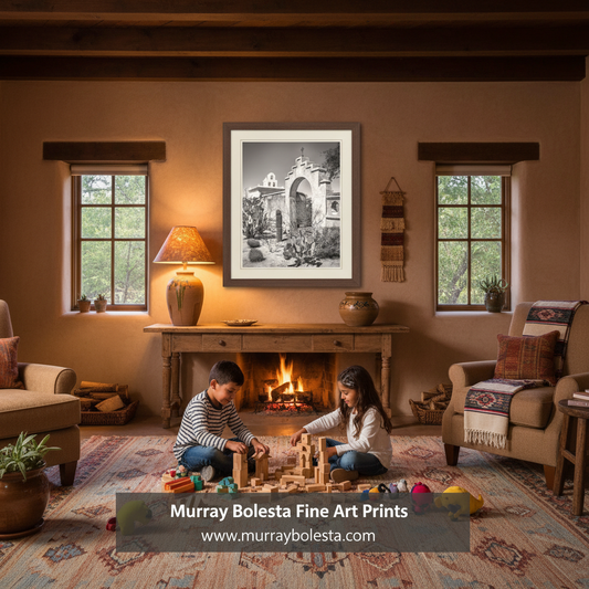Mission San Xavier Chapel in Tucson Arizona | Wall Art Print