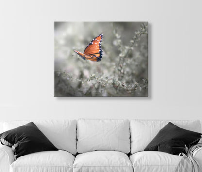 Queen Butterfly in Flight – Dreamy Nature Wall Art