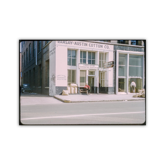 Mid-Century Memphis Street Photograph | Old Cotton Industry Picture