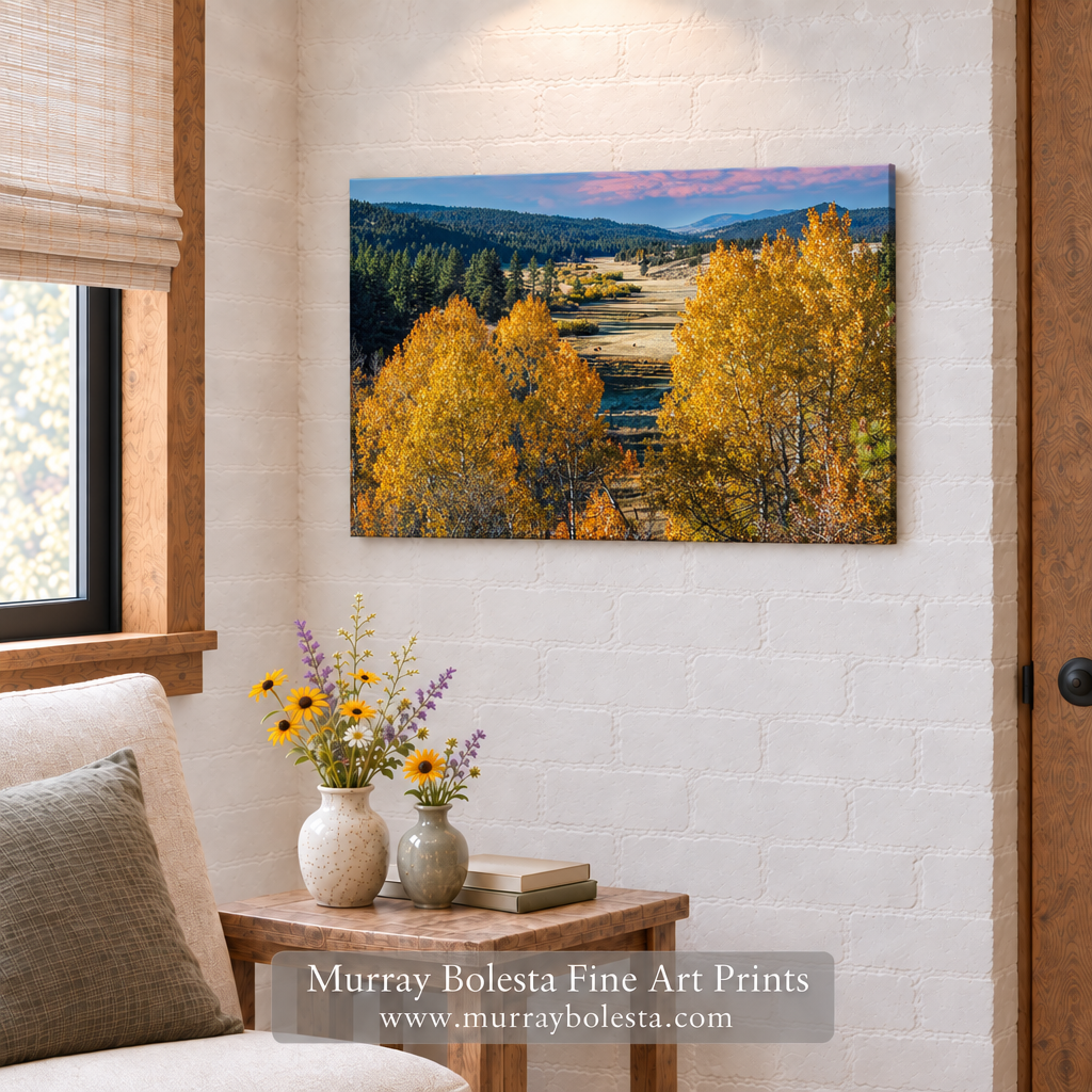 NE California fall ranch landscape by Murray Bolesta