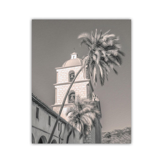 Santa Barbara California Mission Wall Art Print