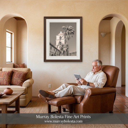 Santa Barbara Mission Art - California Spanish Colonial Print