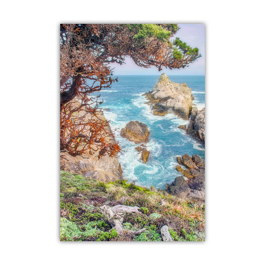 Point Lobos Ocean Waves Artwork | Carmel by the Sea Vertical Wall Art