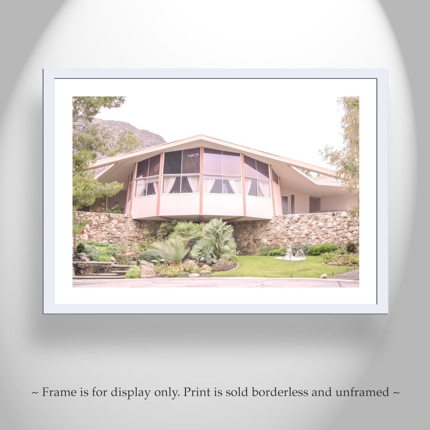Elvis Presley Palm Springs House Mid Century Modern Wall Art
