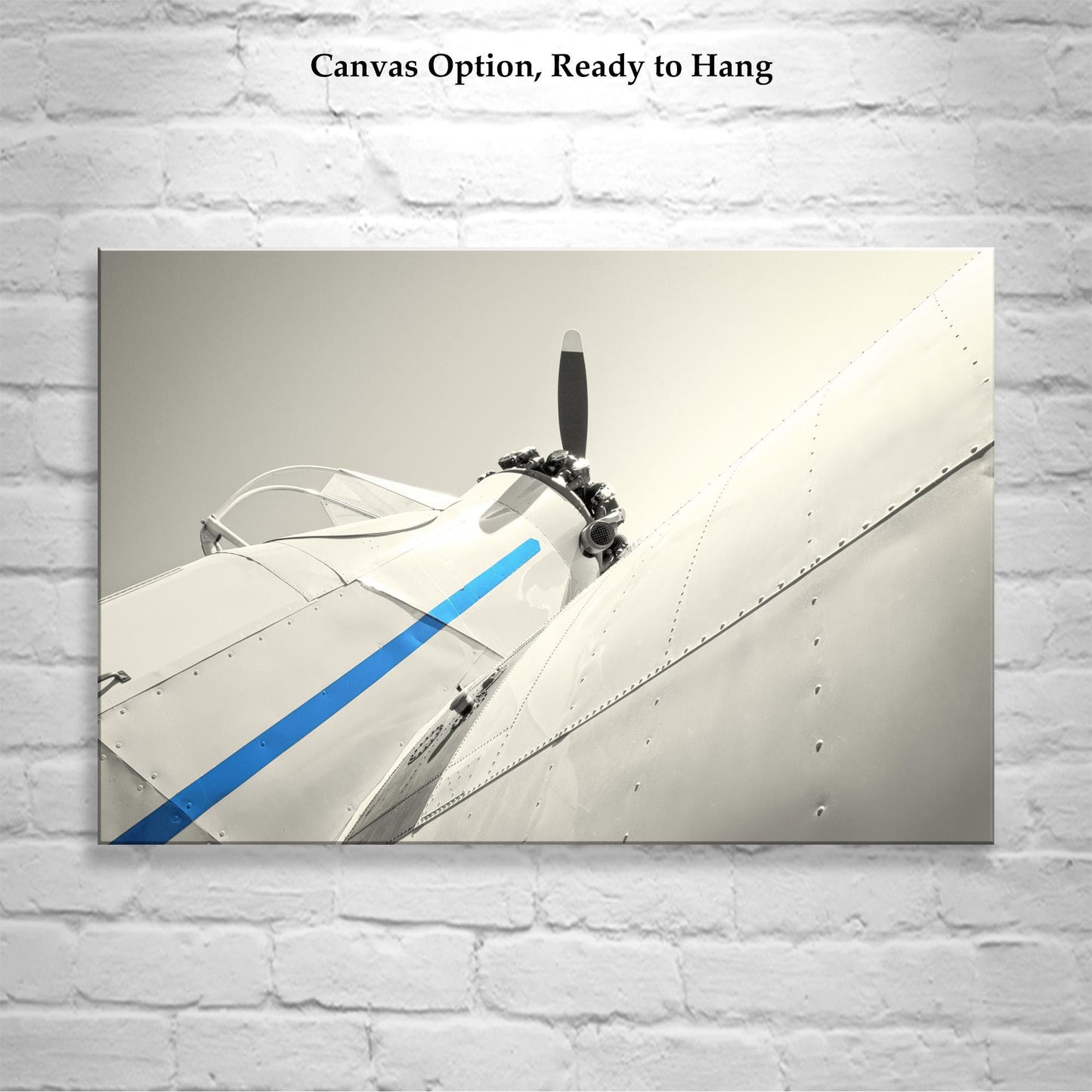 Vintage Airplane Artwork with Crop Duster | Aviation Wall Decor