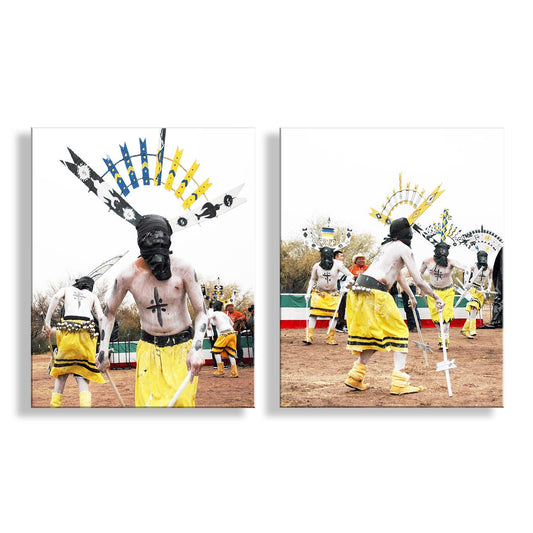 Apache Crown Dancer Art Prints Set – Native American Wall Decor