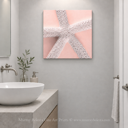 Pink starfish art by Murray Bolesta Seashells!