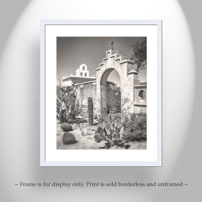 Mission San Xavier del Bac Chapel in Tucson Arizona Wall Art Print