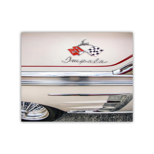 Chevrolet Impala SS Car Photograph as Vintage Automotive Wall Art for Home