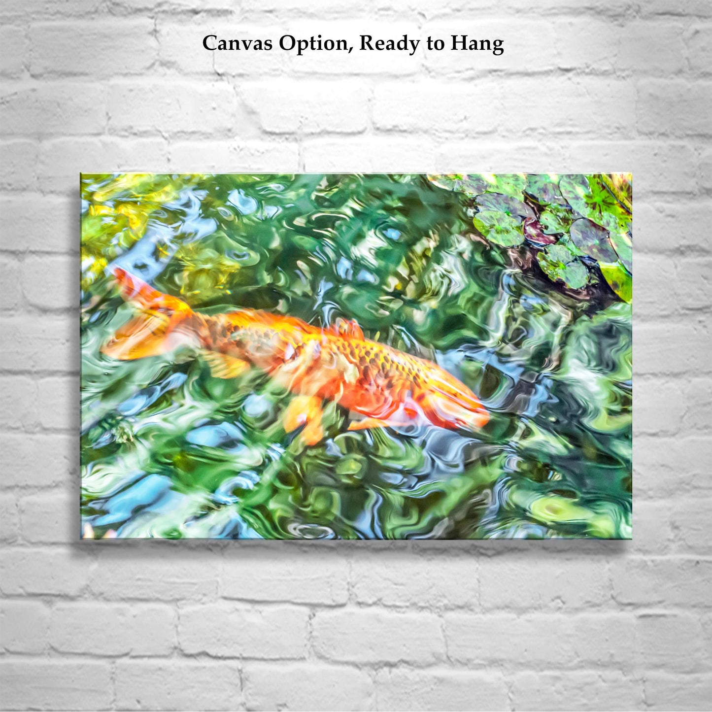Surreal Psychedelic Fish Picture as Abstract Wall Decor