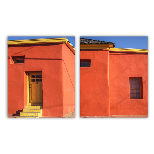 Tucson Arizona Adobe Wall Art Prints – Set of 2 Southwestern Decor