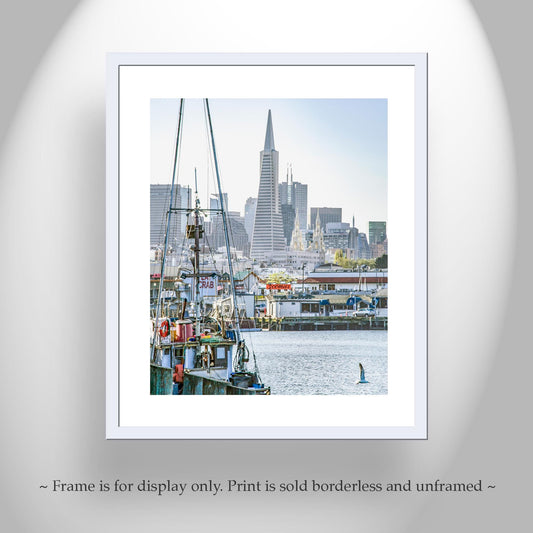 Fishermans Wharf San Francisco Bay Area Nautical Decor Art Print