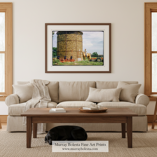 Iowa Farm Vintage Photo – Midwest Country Farmhouse Art Print