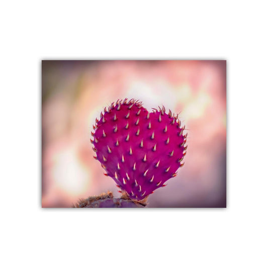 Purple Santa Rita Cactus Art Print | Heart in Nature Art Tucson AZ