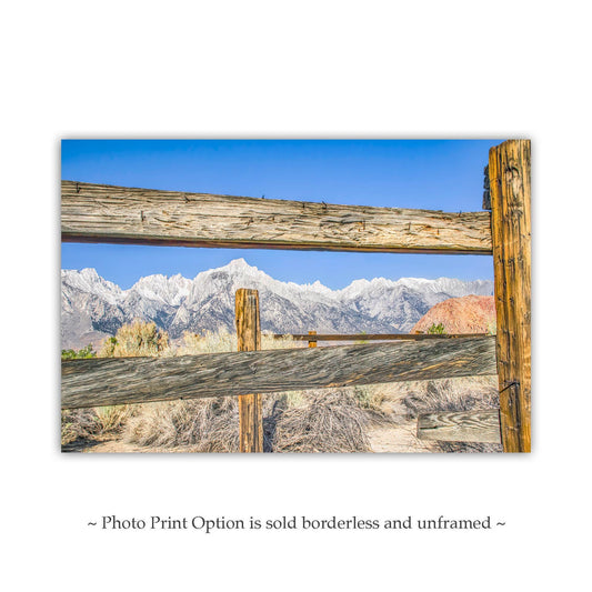 Eastern Sierra Landscape | Lone Pine CA Western Style Art Print