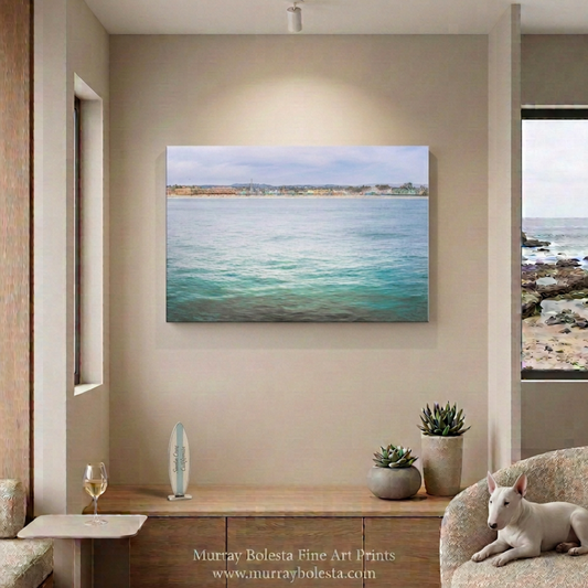 Santa Cruz California boardwalk art print on canvas by Murray Bolesta