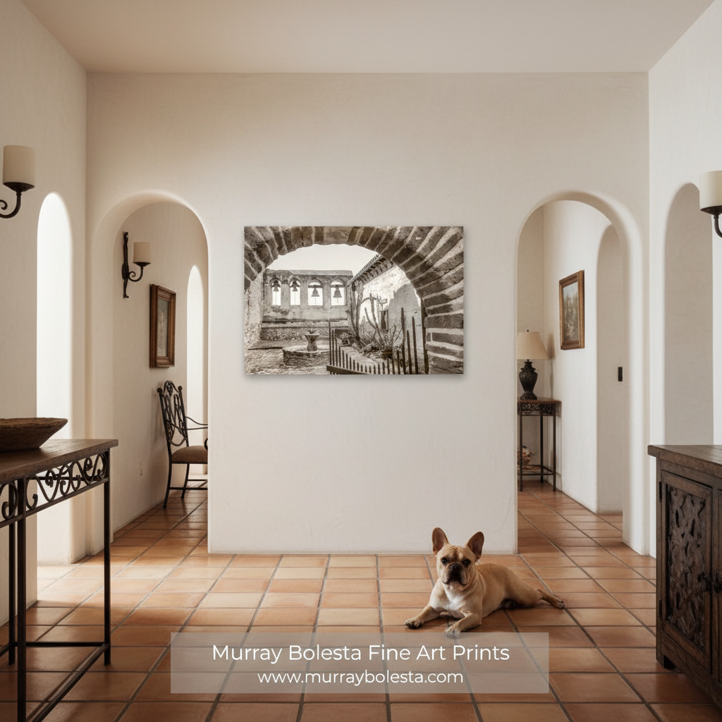 Mission San Juan Capistrano Adobe Church Bells Wall Art Print