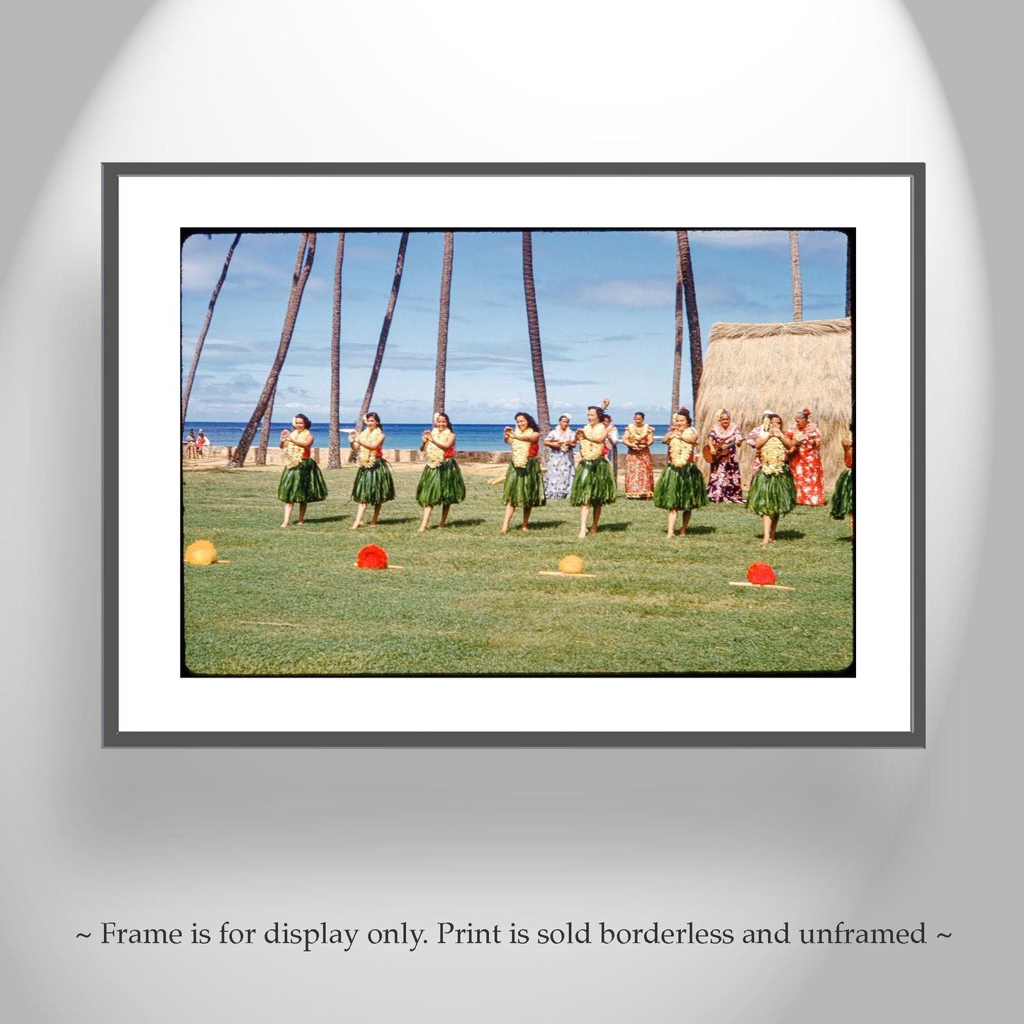 Hawaii Vintage Photograph of Hula Dancers