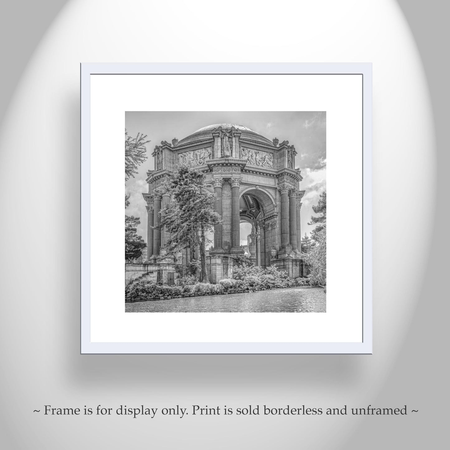 Palace of Fine Arts San Francisco Black and White Wall Art Print