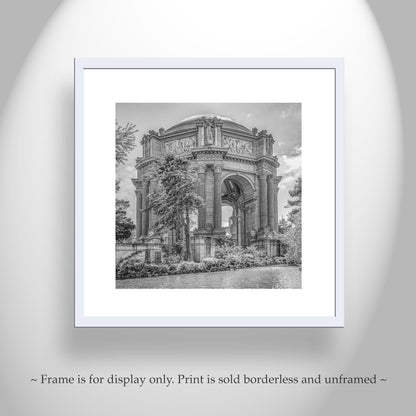 Palace of Fine Arts San Francisco Black and White Wall Art Print