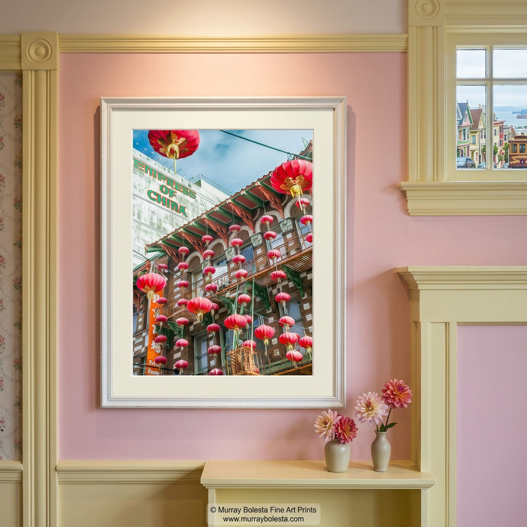 Chinatown lantern art print, San Francisco California street photography by Murray Bolesta!