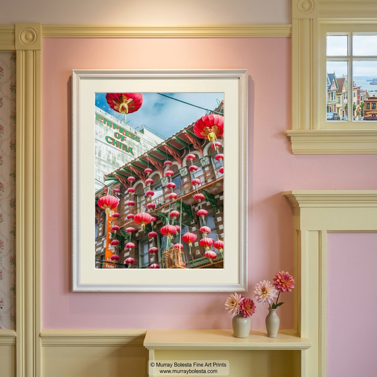 Chinatown lantern art print, San Francisco California street photography by Murray Bolesta!