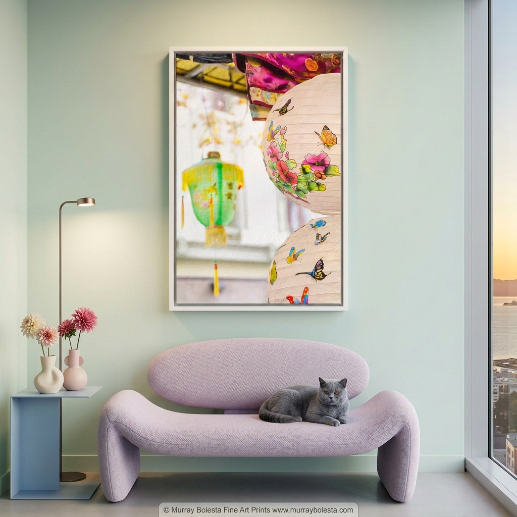 San Francisco Chinatown Chinese Lantern art print by Murray Bolesta