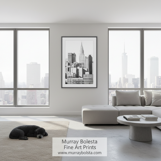 Chrysler Building NYC Art Print - Black & White Architecture Photo