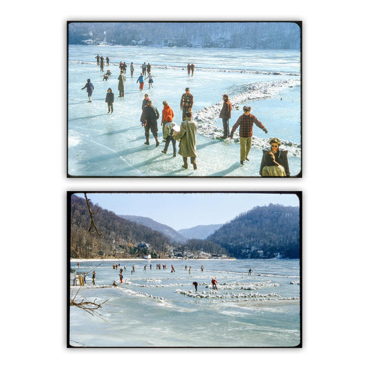 Morgantown West Virginia Landscape | Cheat Lake Vintage Winter Art