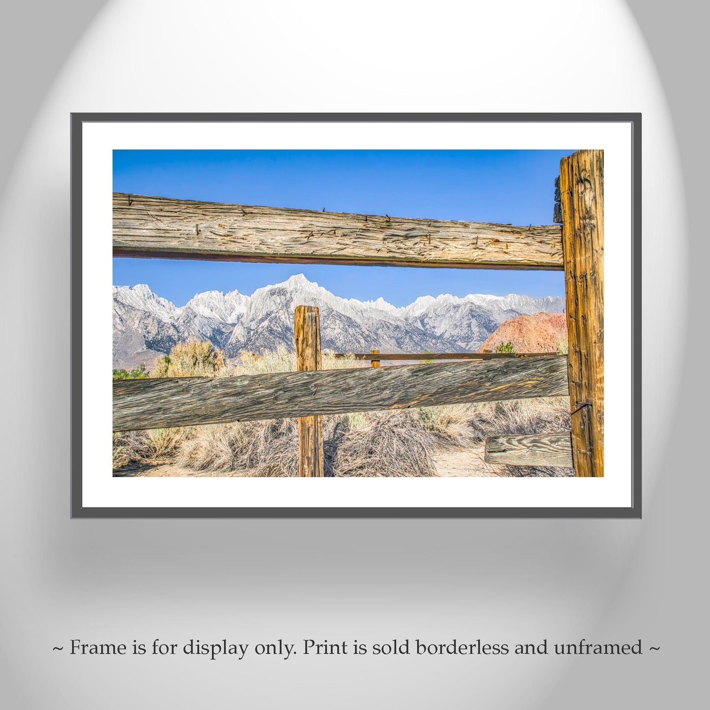 Eastern Sierra Landscape | Lone Pine CA Western Style Art Print