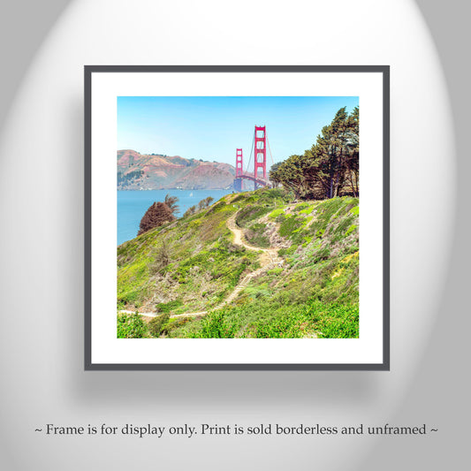 Presidio Park San Francisco Art Print | Presidio Bluff Trail Picture