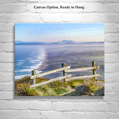 Point Reyes National Seashore California Coast Art Print with Little Bird