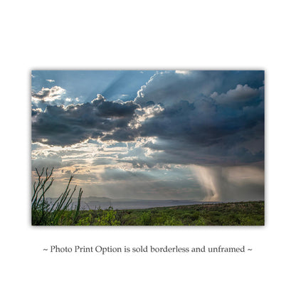 Tucson Desert Storm Wall Art – Monsoon Rain | Arizona Landscape Print