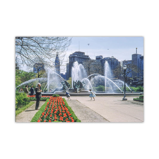Philadelphia Logan Square Nostalgic Vintage Photography Print