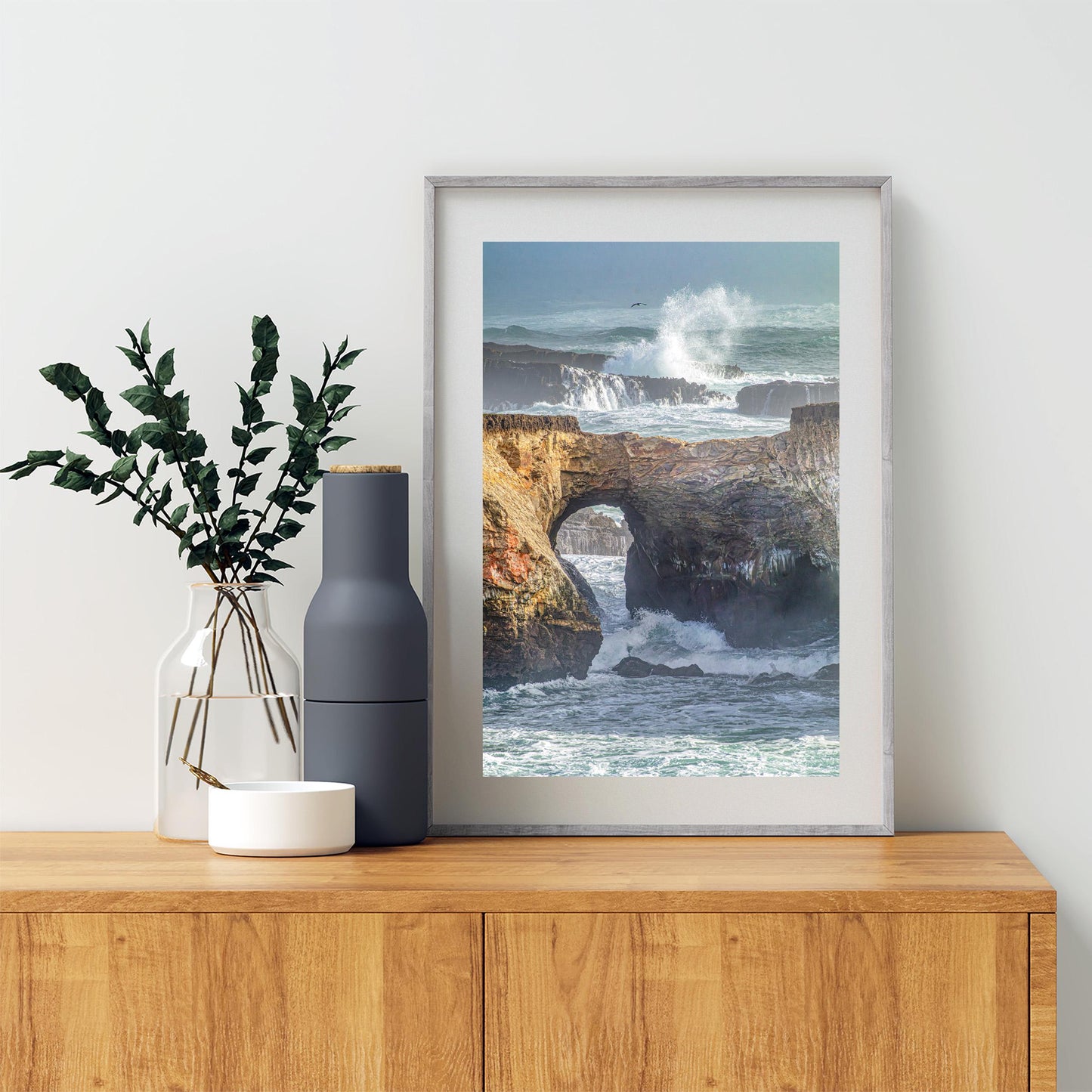 Mendocino Coast Art Print on Canvas | Pacific Ocean Waves Seascape