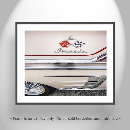 Chevrolet Impala SS Car Photograph as Vintage Automotive Wall Art for Home
