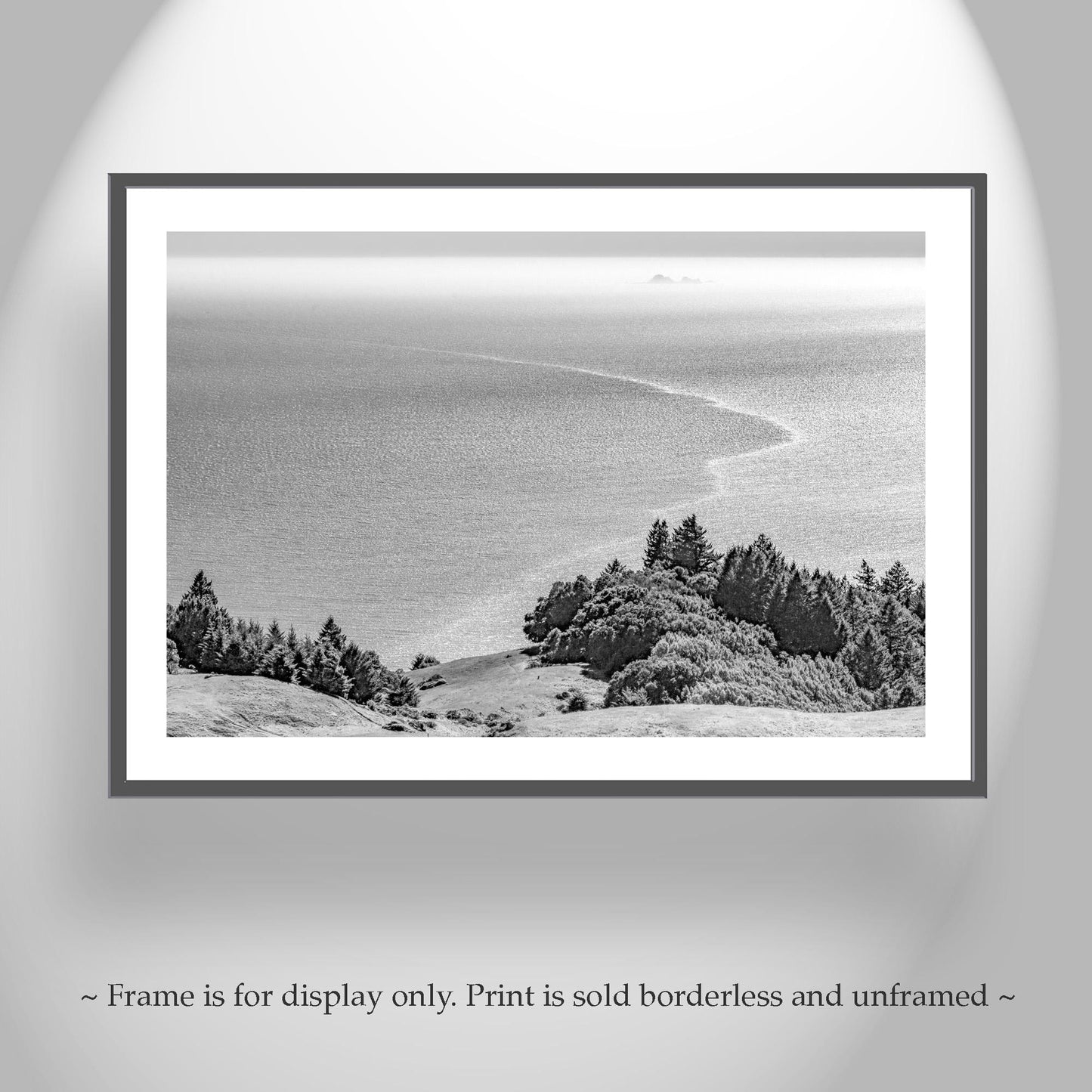 Mount Tamalpais Black and White Print – California Coast Art