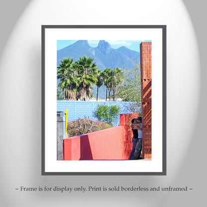 Romantic Monterrey Mexico Wall Art – Young Lovers Fine Art Print