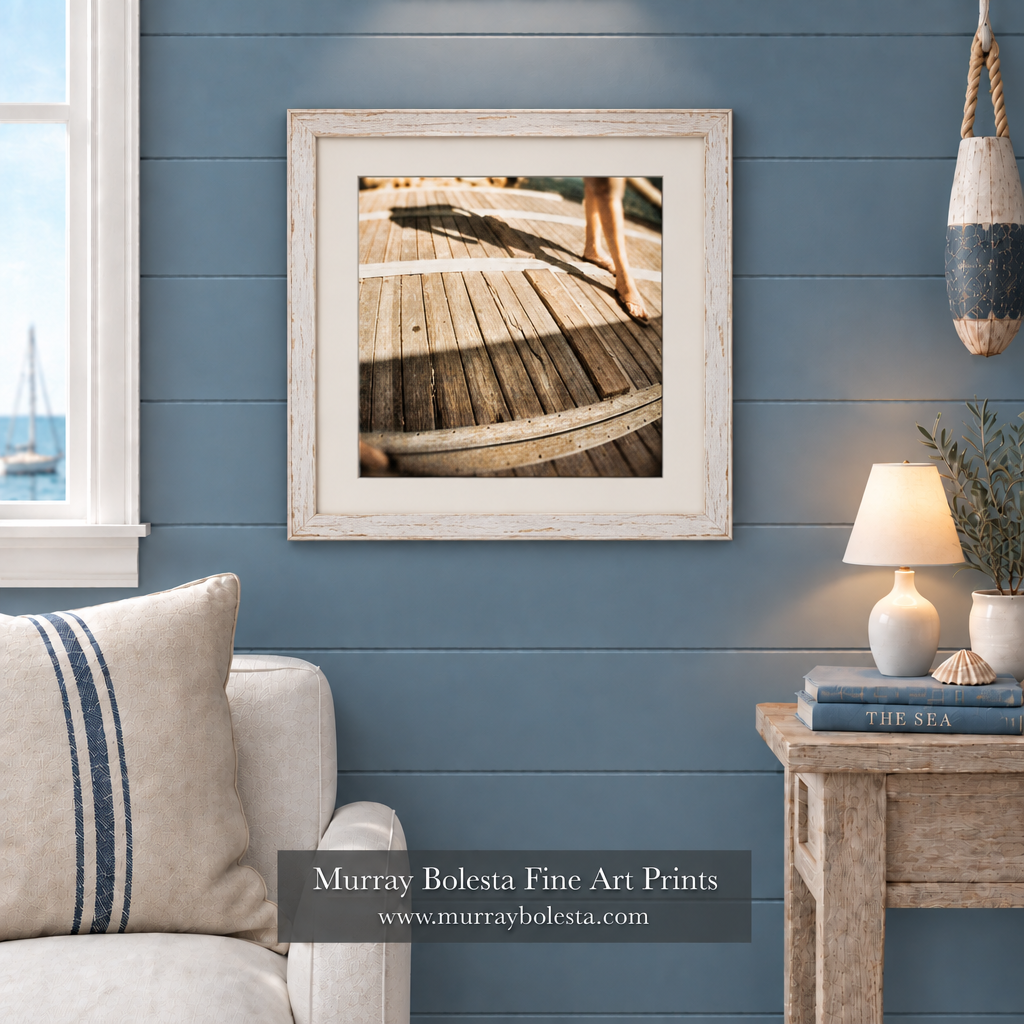 Surreal boat dock art presented by Murray Bolesta