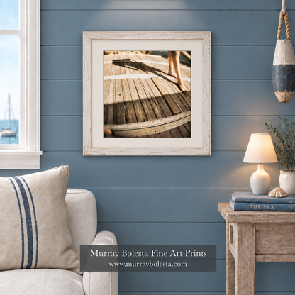 Surreal boat dock art presented by Murray Bolesta