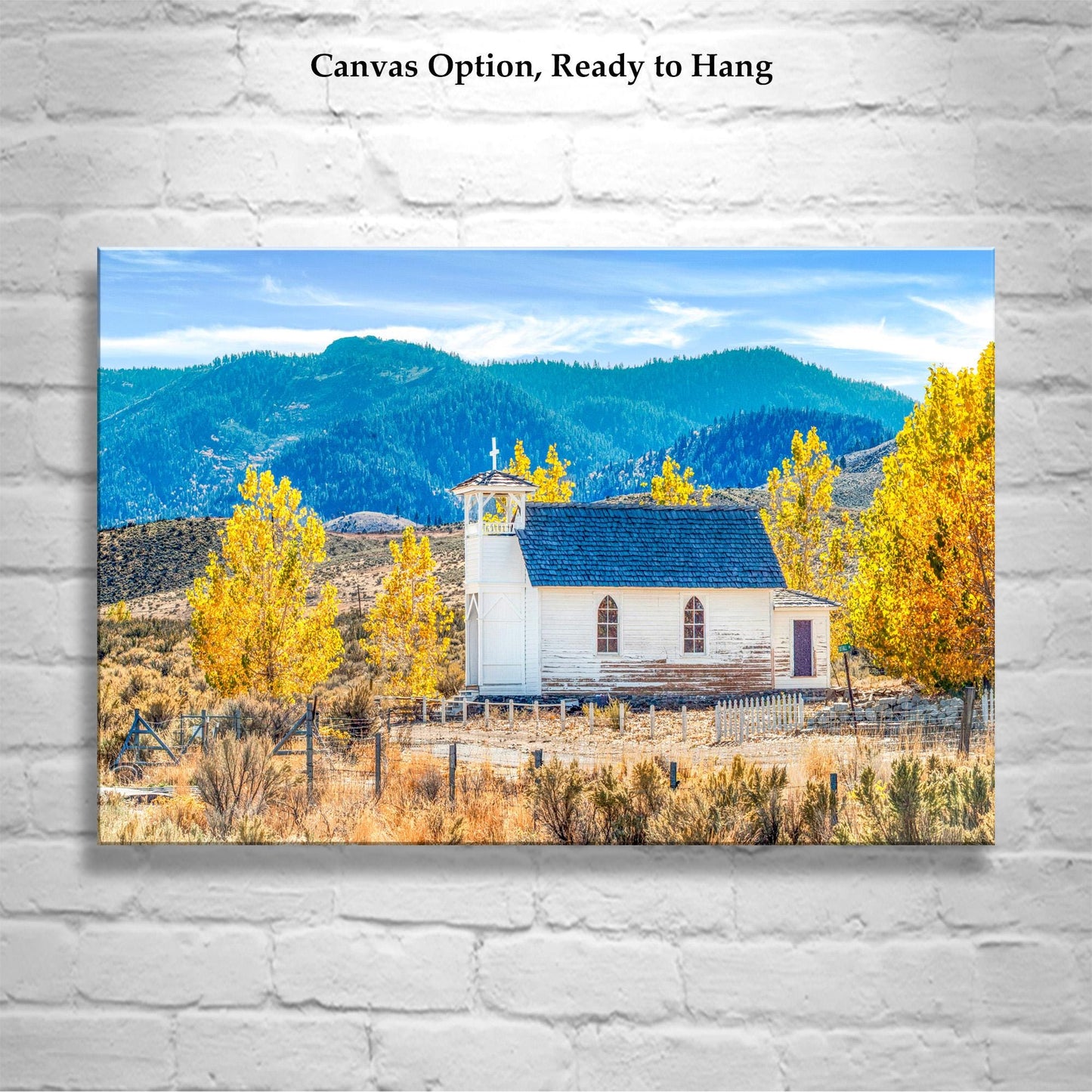 Country Church in Northeast California – Autumn Fine Art Photo Print