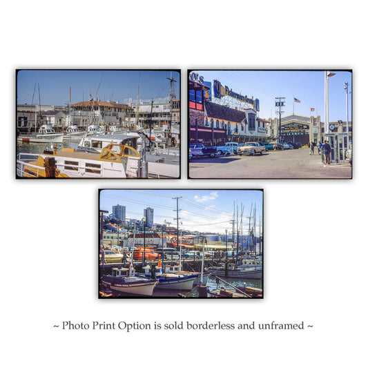 Mid-Century Fisherman's Wharf Photos Set – San Francisco Wall Art
