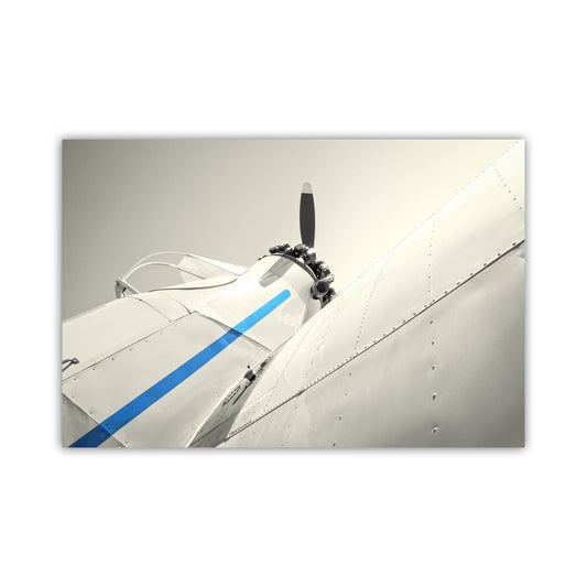 Vintage Airplane Artwork with Crop Duster | Aviation Wall Decor