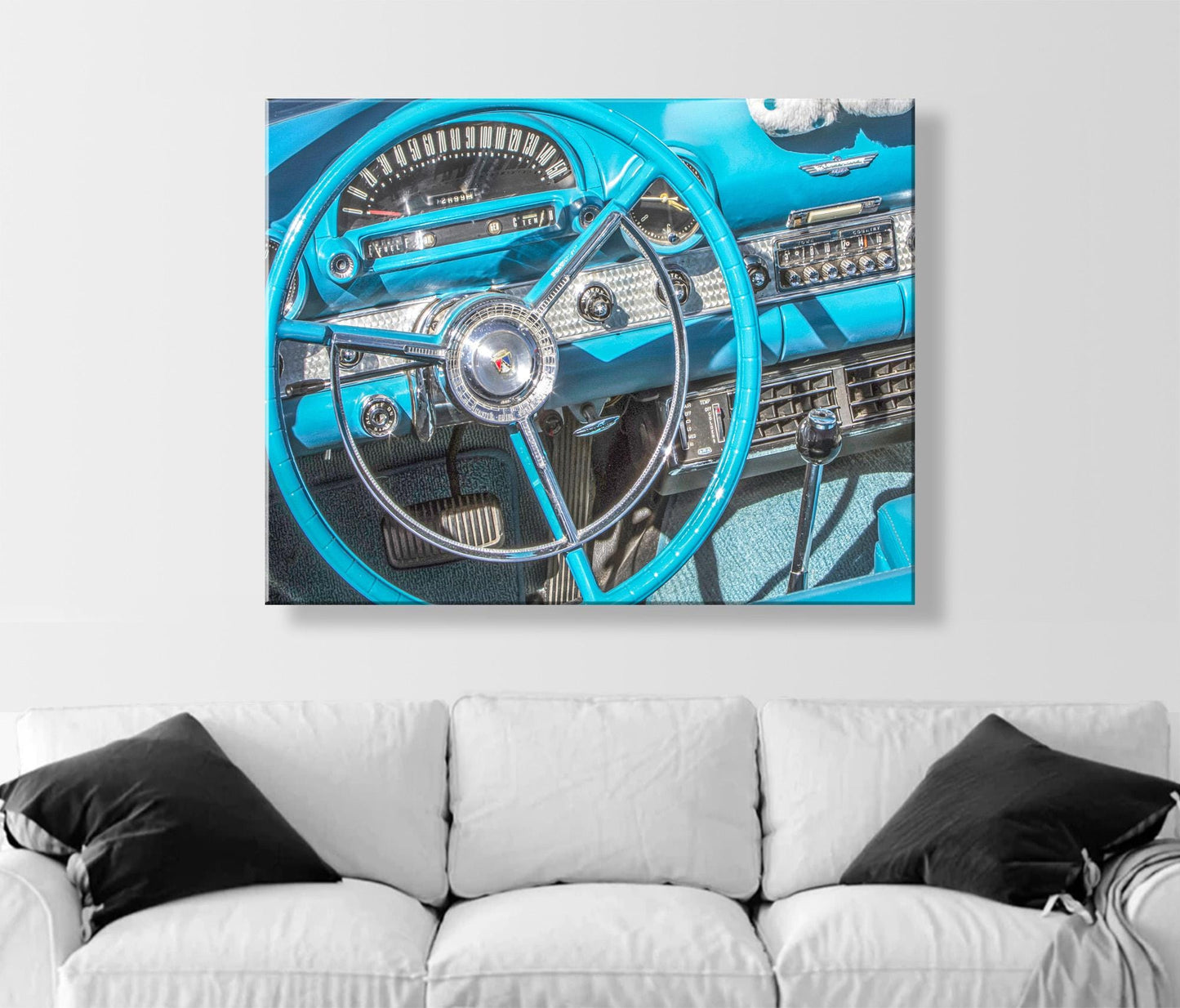 Ford Thunderbird Vintage Car Art Print | Mid Century T-Bird Art